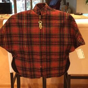 Vintage Plaid Cape